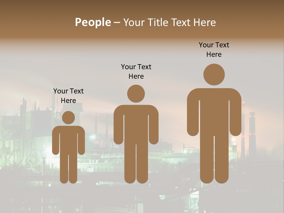 Electricity Cool Air PowerPoint Template