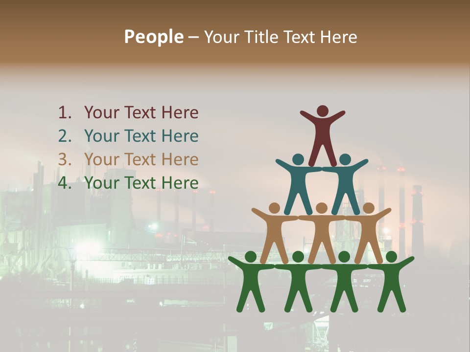 Electricity Cool Air PowerPoint Template