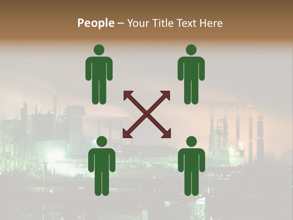 Electricity Cool Air PowerPoint Template