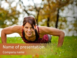 Adult Green Muscular PowerPoint Template