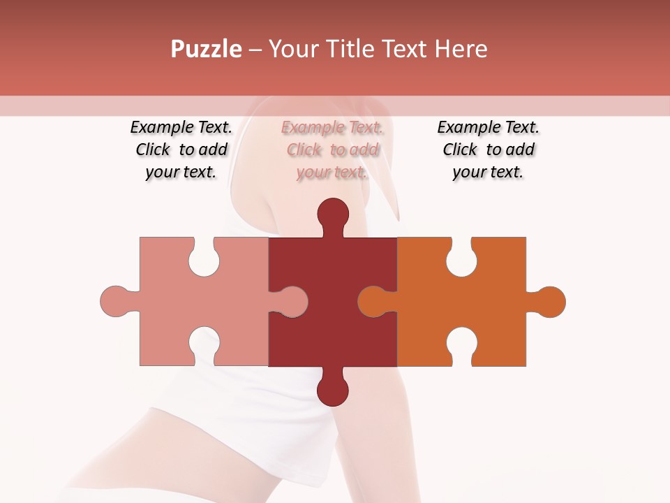 A Beautiful Woman In A White Bikini Sitting On A Bed PowerPoint Template