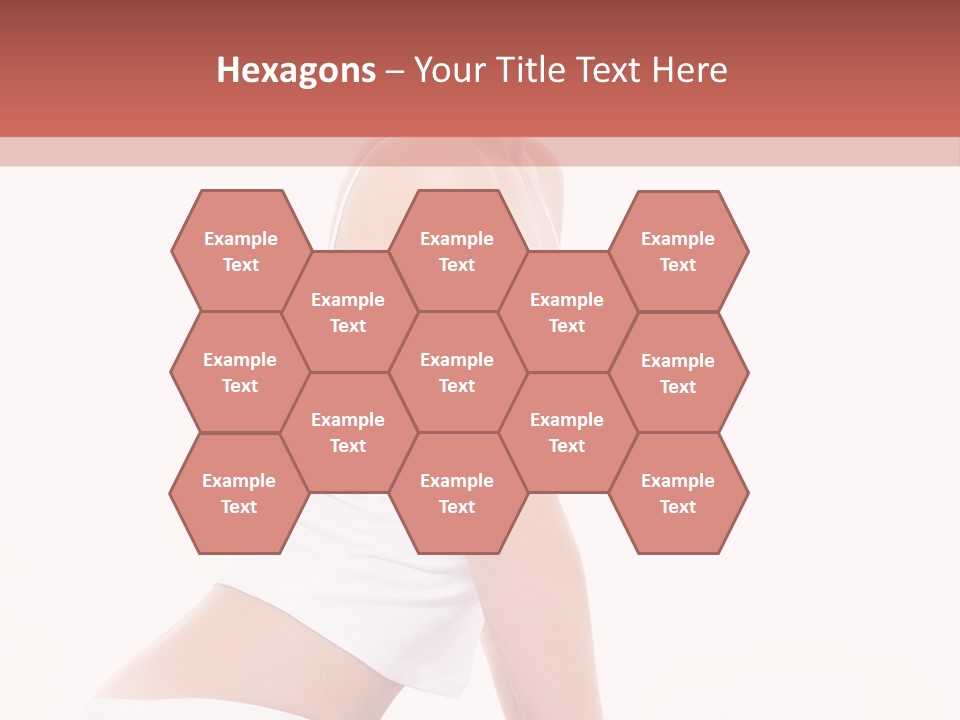 A Beautiful Woman In A White Bikini Sitting On A Bed PowerPoint Template