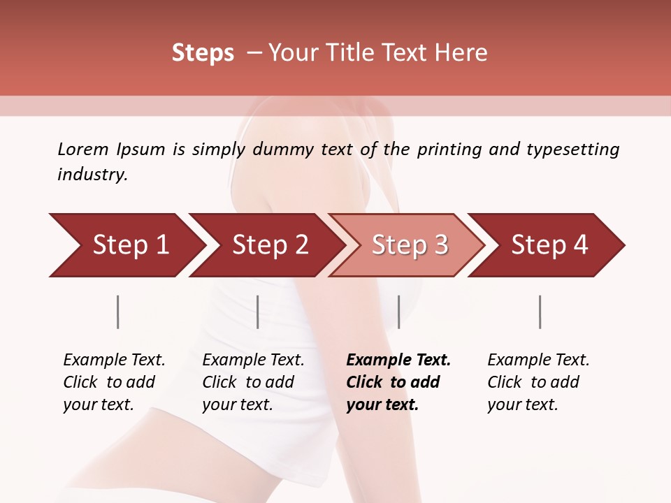 A Beautiful Woman In A White Bikini Sitting On A Bed PowerPoint Template