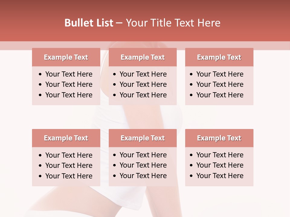 A Beautiful Woman In A White Bikini Sitting On A Bed PowerPoint Template