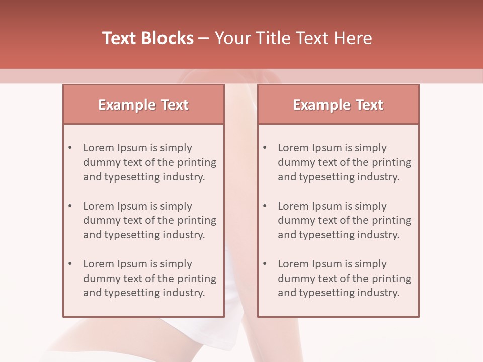 A Beautiful Woman In A White Bikini Sitting On A Bed PowerPoint Template