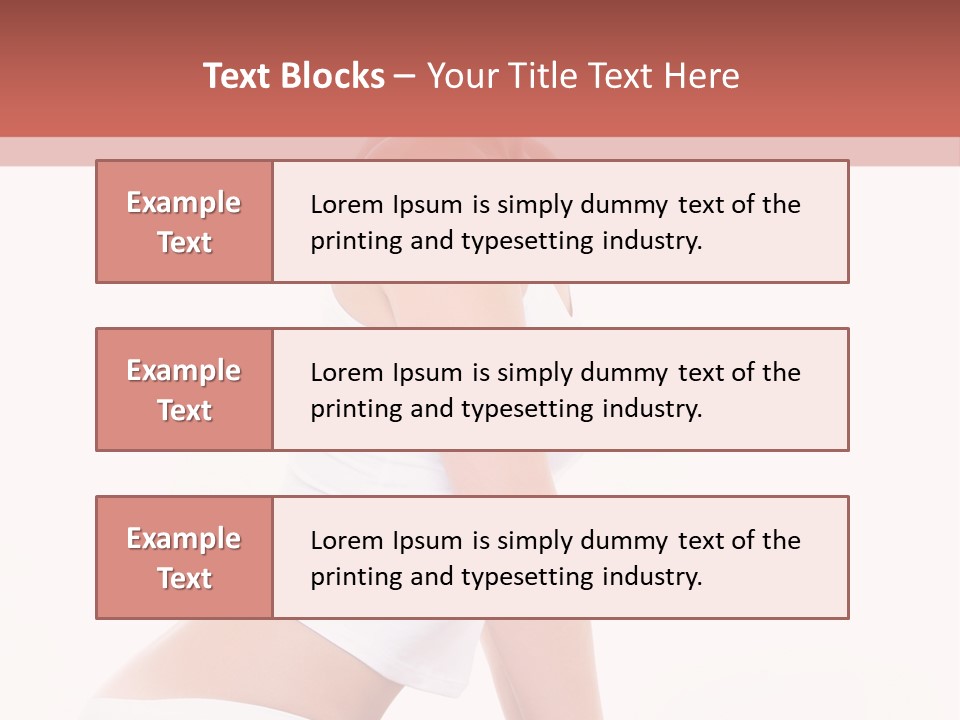 A Beautiful Woman In A White Bikini Sitting On A Bed PowerPoint Template