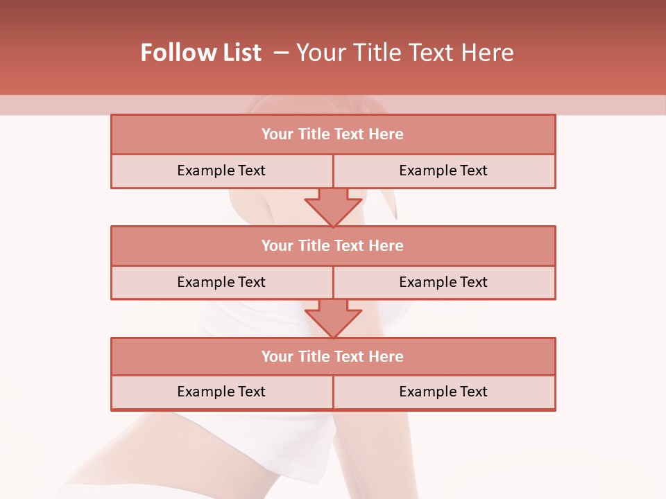 A Beautiful Woman In A White Bikini Sitting On A Bed PowerPoint Template