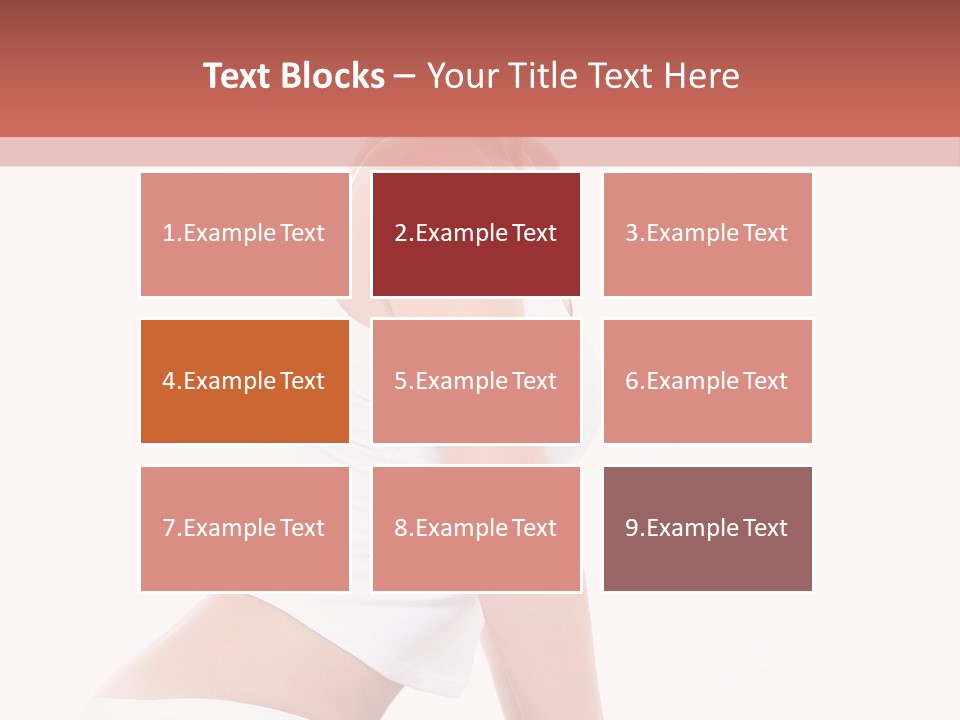 A Beautiful Woman In A White Bikini Sitting On A Bed PowerPoint Template