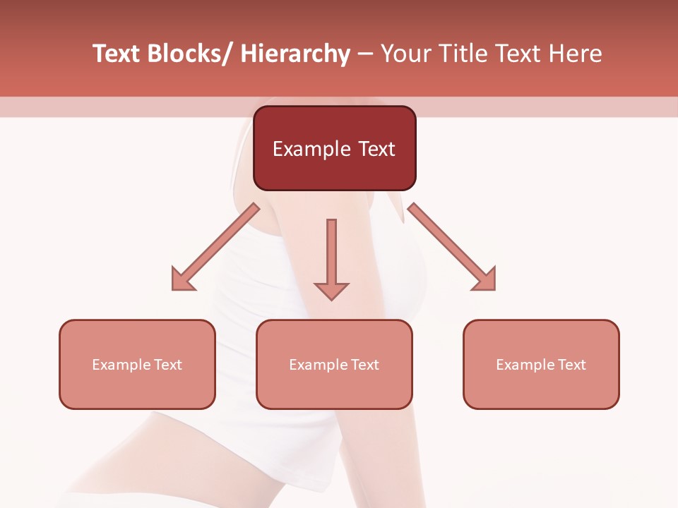 A Beautiful Woman In A White Bikini Sitting On A Bed PowerPoint Template