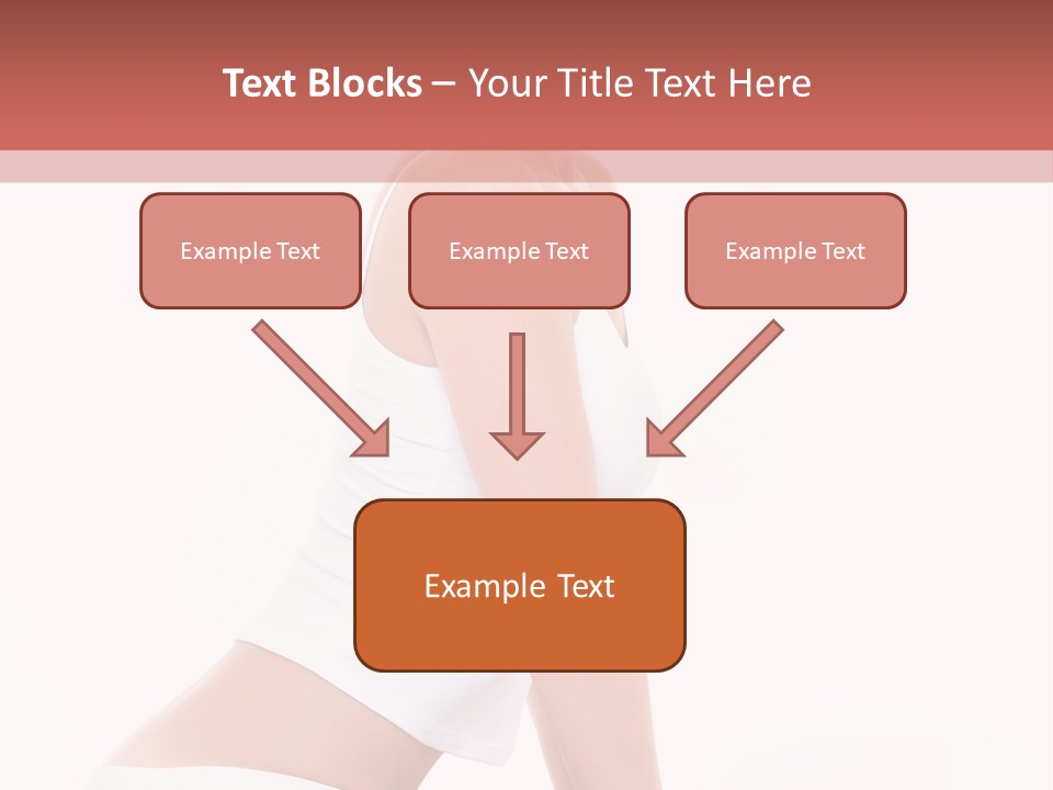 A Beautiful Woman In A White Bikini Sitting On A Bed PowerPoint Template