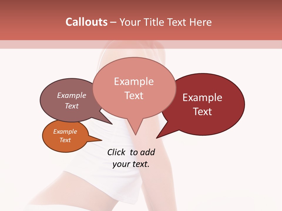 A Beautiful Woman In A White Bikini Sitting On A Bed PowerPoint Template