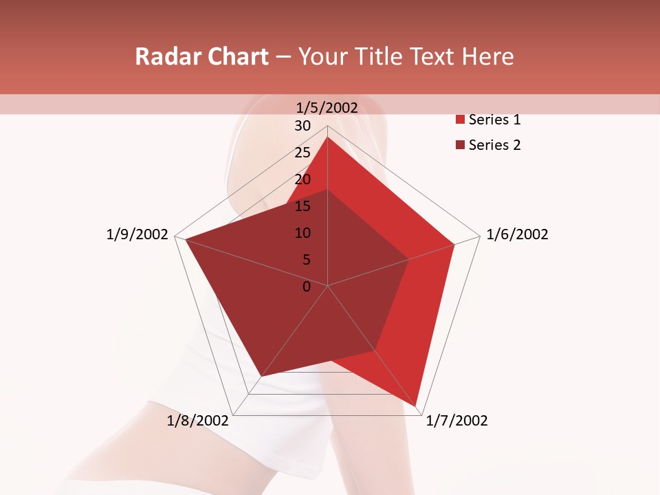 A Beautiful Woman In A White Bikini Sitting On A Bed PowerPoint Template
