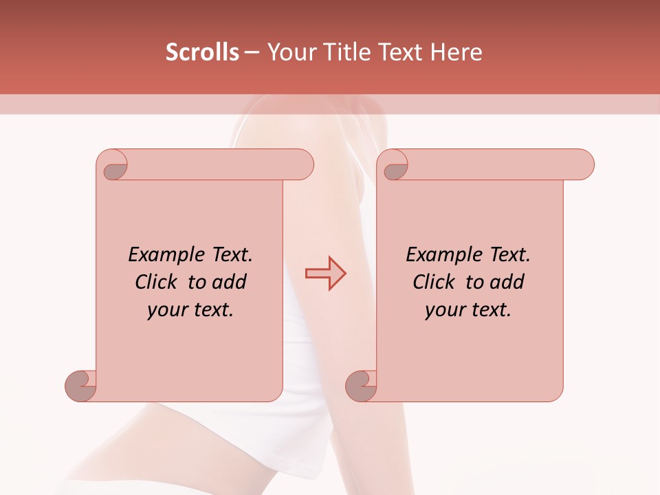 A Beautiful Woman In A White Bikini Sitting On A Bed PowerPoint Template