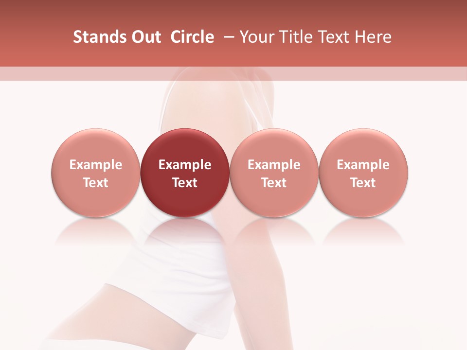 A Beautiful Woman In A White Bikini Sitting On A Bed PowerPoint Template