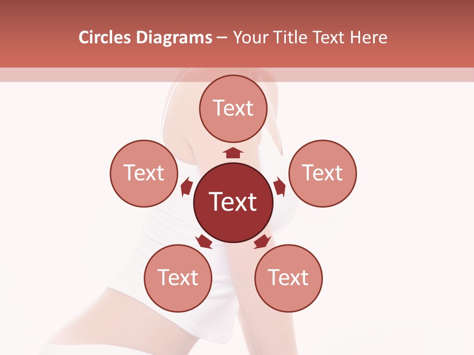 A Beautiful Woman In A White Bikini Sitting On A Bed PowerPoint Template