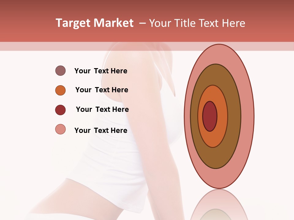 A Beautiful Woman In A White Bikini Sitting On A Bed PowerPoint Template