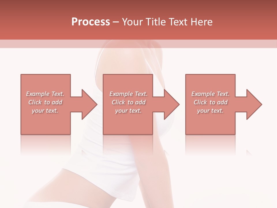 A Beautiful Woman In A White Bikini Sitting On A Bed PowerPoint Template