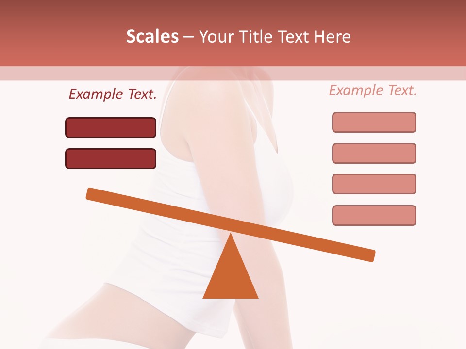 A Beautiful Woman In A White Bikini Sitting On A Bed PowerPoint Template