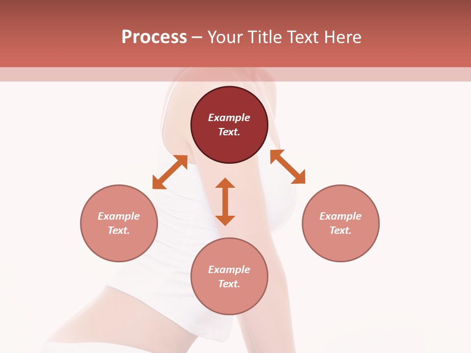 A Beautiful Woman In A White Bikini Sitting On A Bed PowerPoint Template