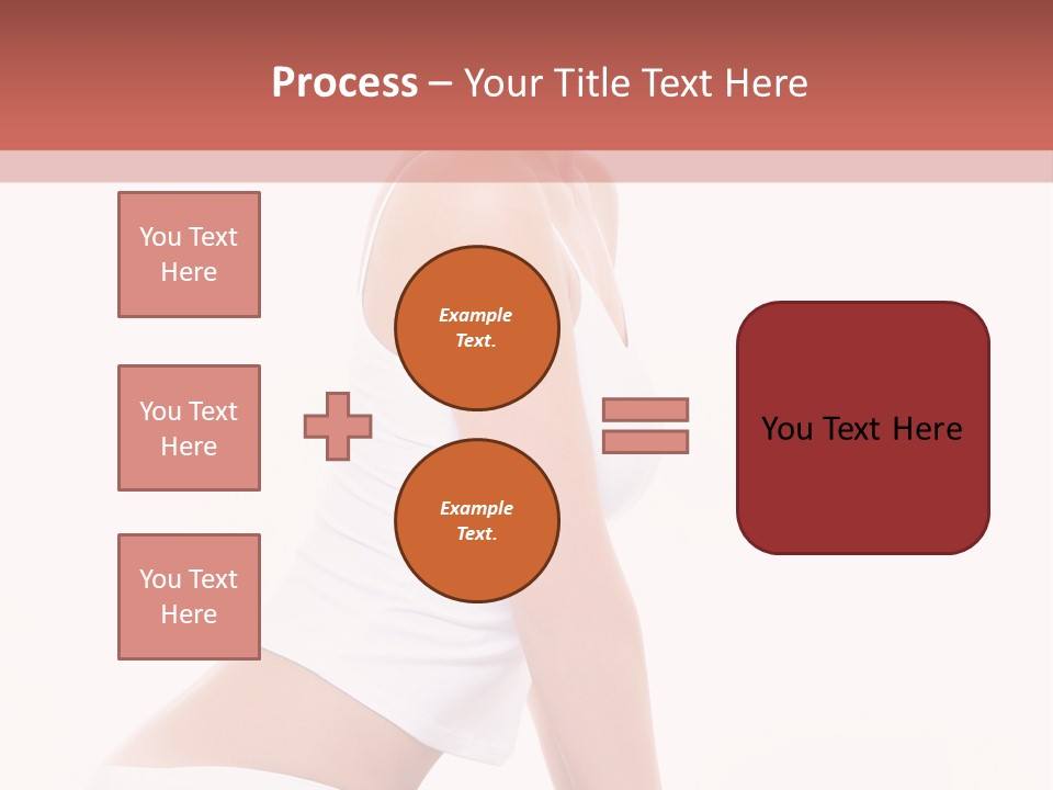 A Beautiful Woman In A White Bikini Sitting On A Bed PowerPoint Template
