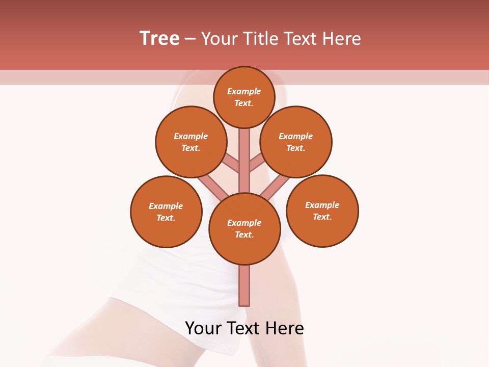 A Beautiful Woman In A White Bikini Sitting On A Bed PowerPoint Template