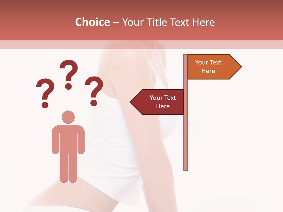 A Beautiful Woman In A White Bikini Sitting On A Bed PowerPoint Template