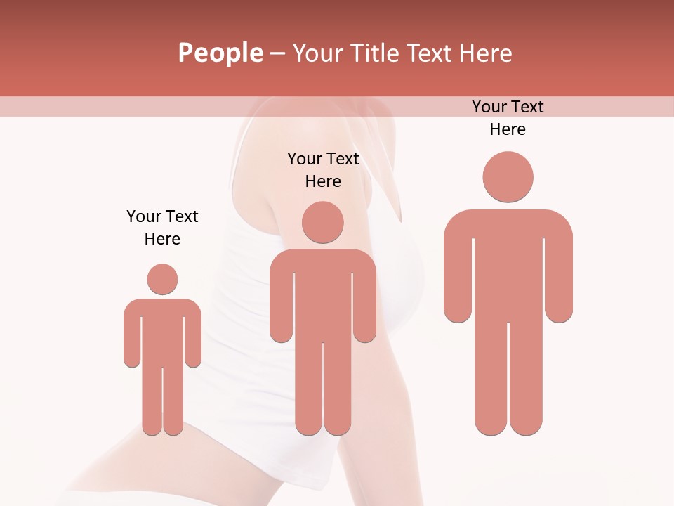 A Beautiful Woman In A White Bikini Sitting On A Bed PowerPoint Template