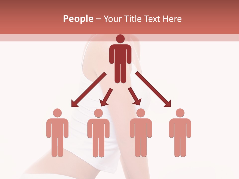 A Beautiful Woman In A White Bikini Sitting On A Bed PowerPoint Template