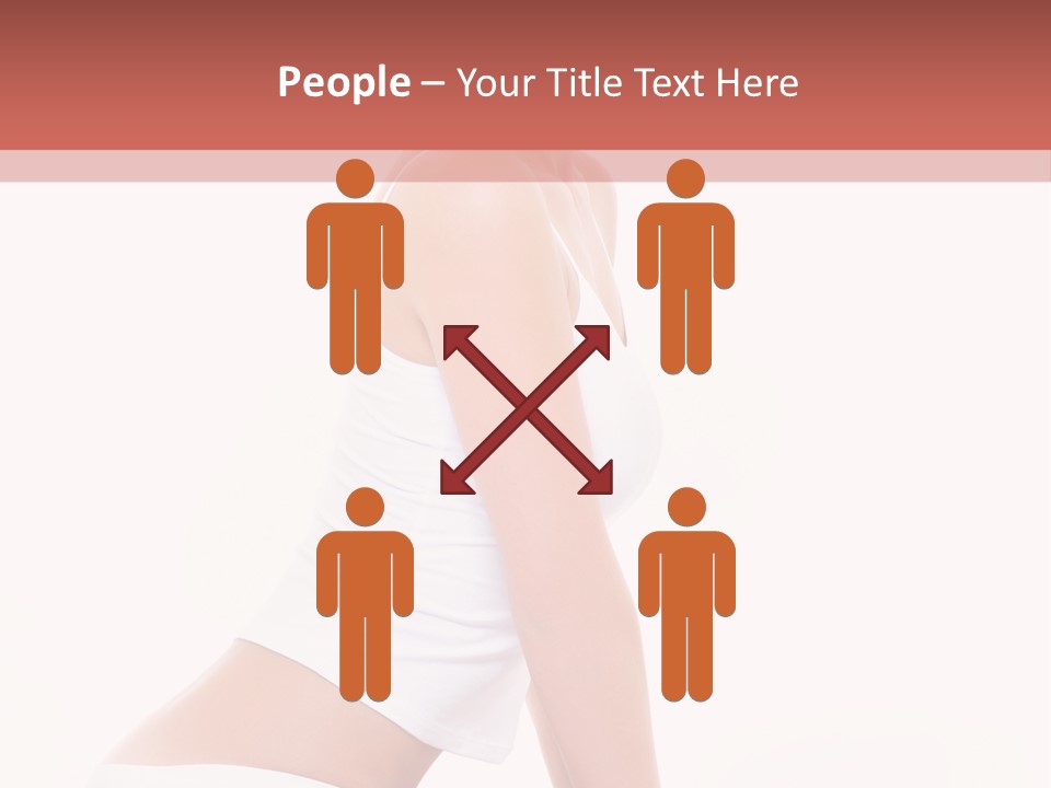 A Beautiful Woman In A White Bikini Sitting On A Bed PowerPoint Template