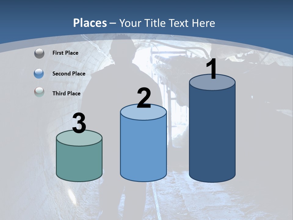 People Mine Dark PowerPoint Template