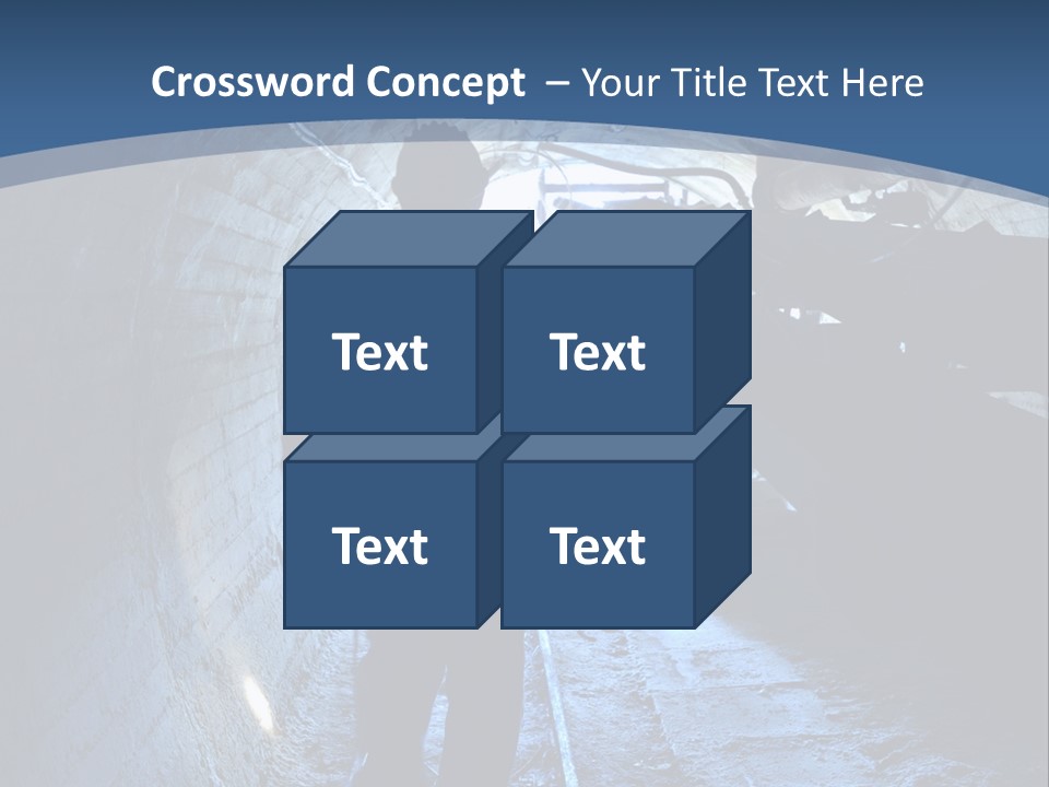 People Mine Dark PowerPoint Template