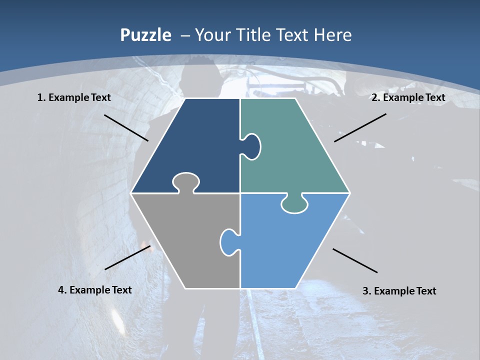 People Mine Dark PowerPoint Template