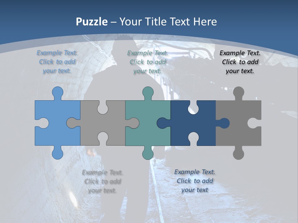 People Mine Dark PowerPoint Template