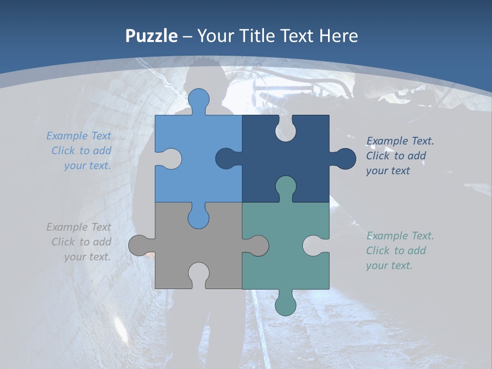 People Mine Dark PowerPoint Template