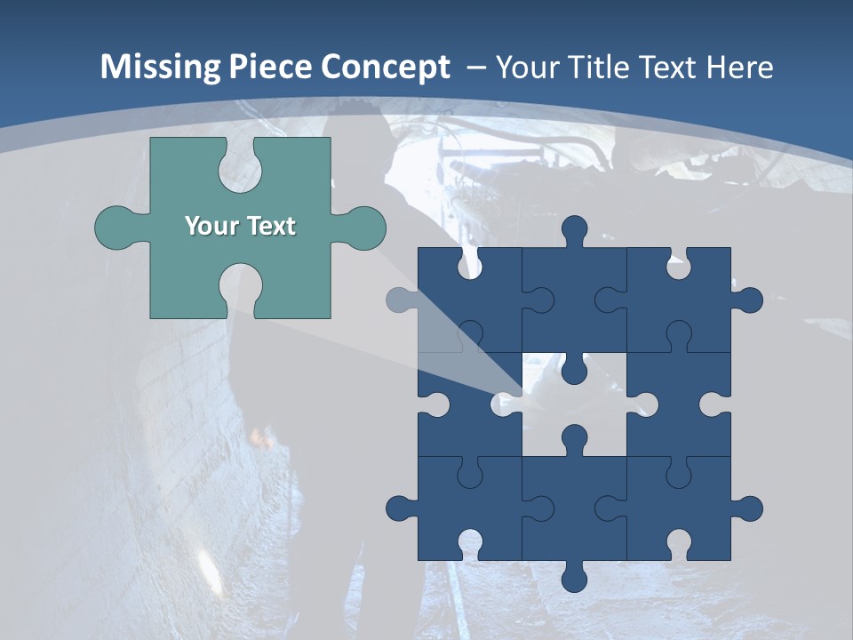 People Mine Dark PowerPoint Template