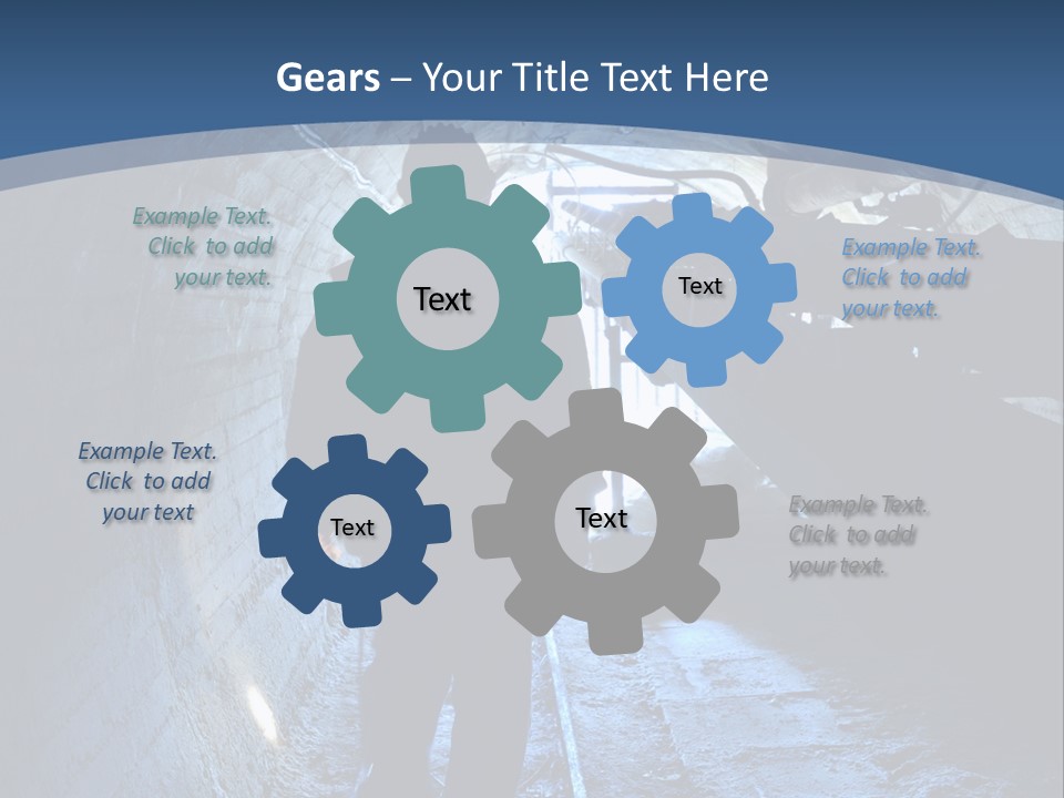 People Mine Dark PowerPoint Template