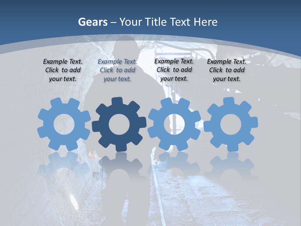 People Mine Dark PowerPoint Template