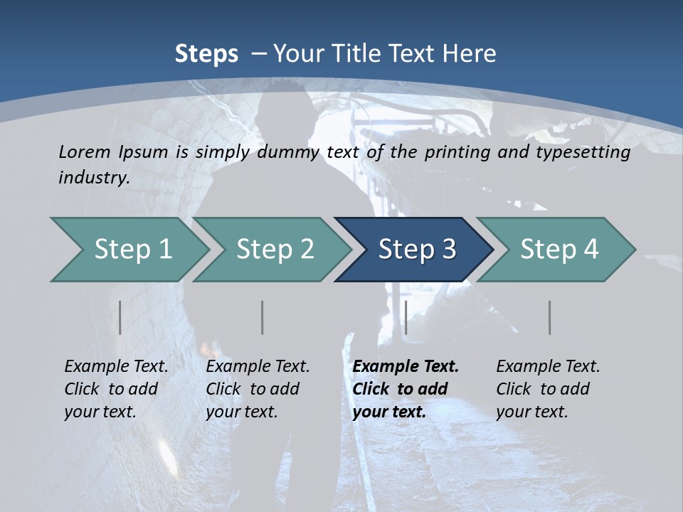 People Mine Dark PowerPoint Template