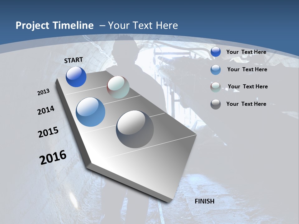 People Mine Dark PowerPoint Template