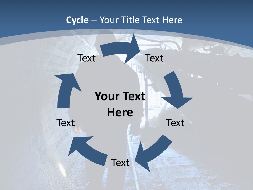 People Mine Dark PowerPoint Template