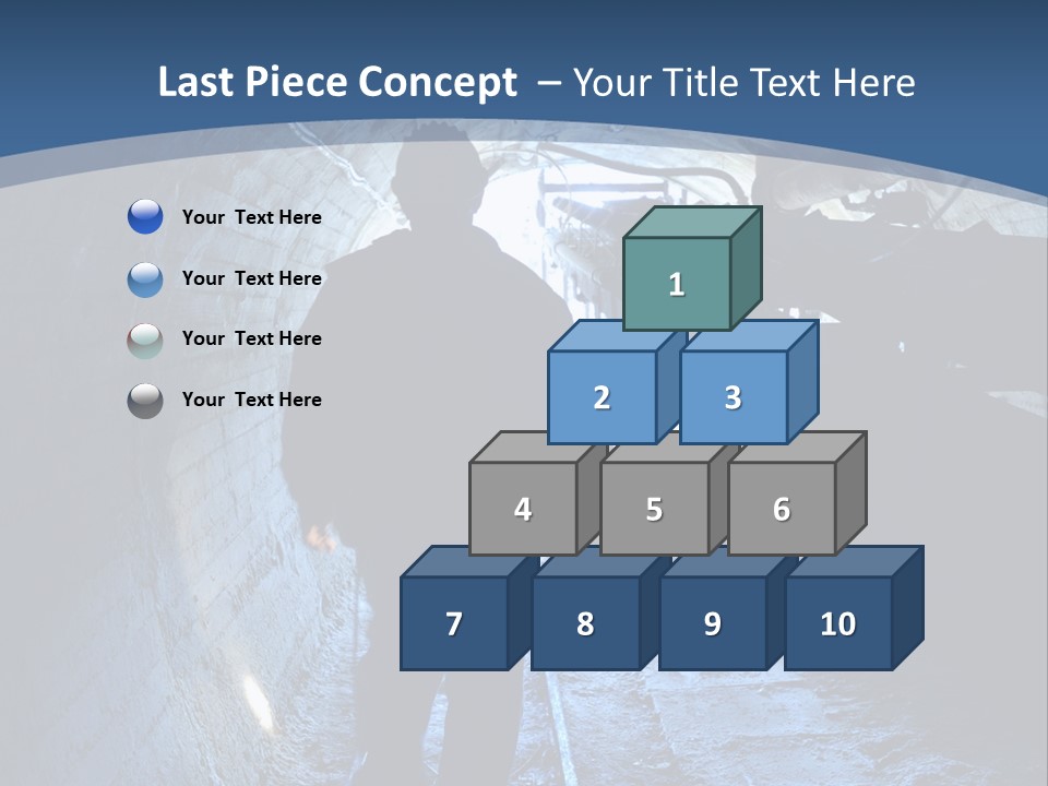 People Mine Dark PowerPoint Template