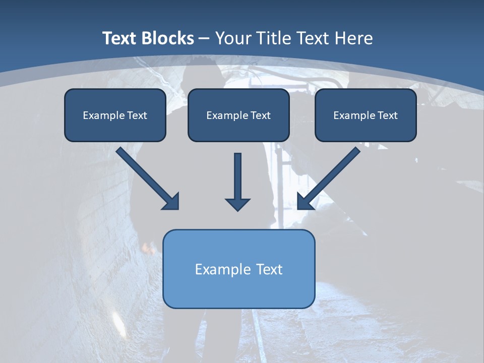People Mine Dark PowerPoint Template