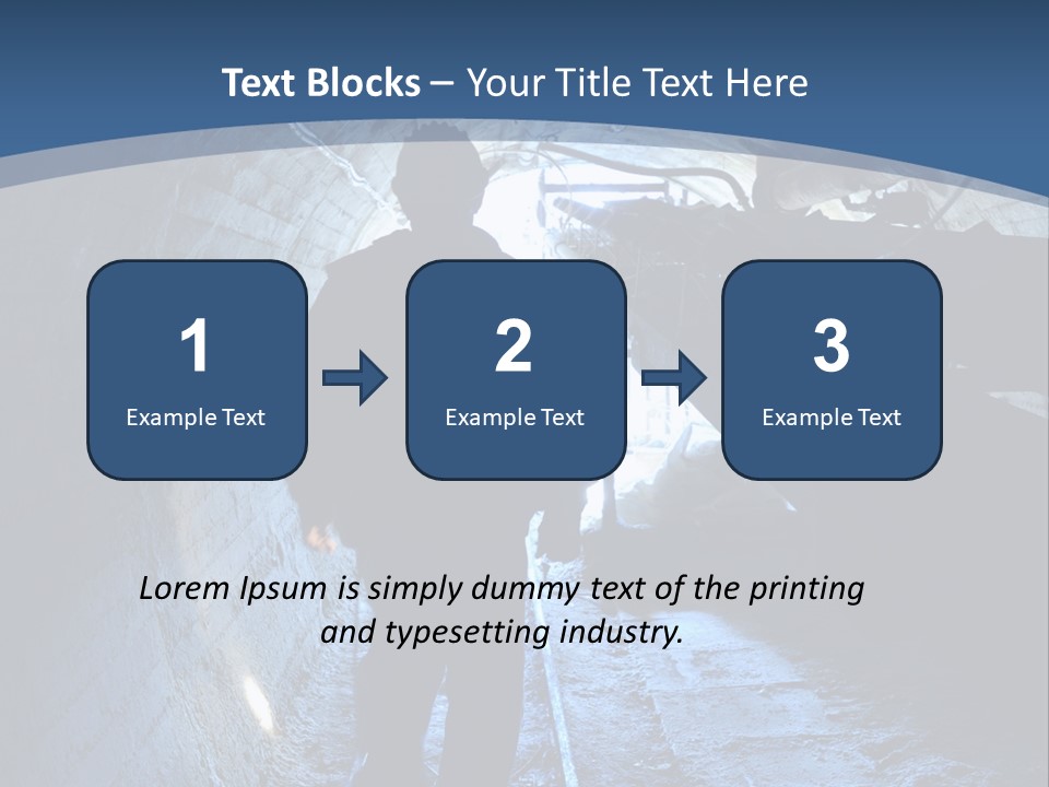 People Mine Dark PowerPoint Template