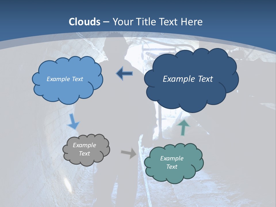 People Mine Dark PowerPoint Template