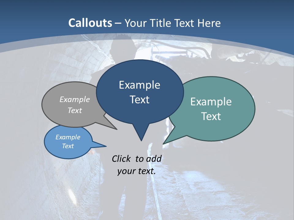 People Mine Dark PowerPoint Template