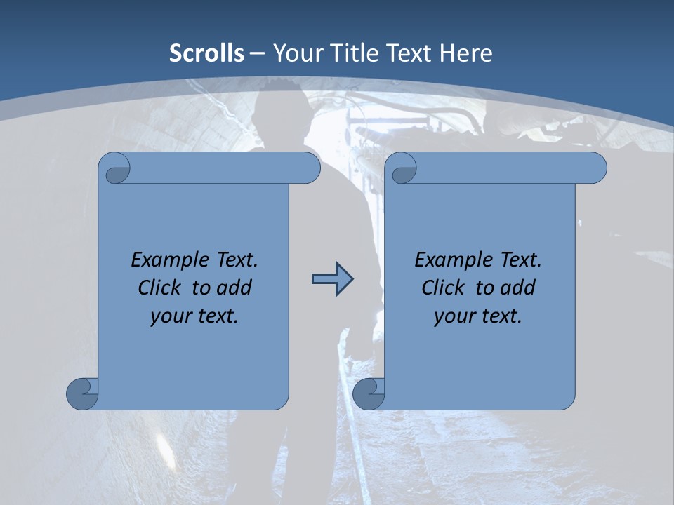 People Mine Dark PowerPoint Template
