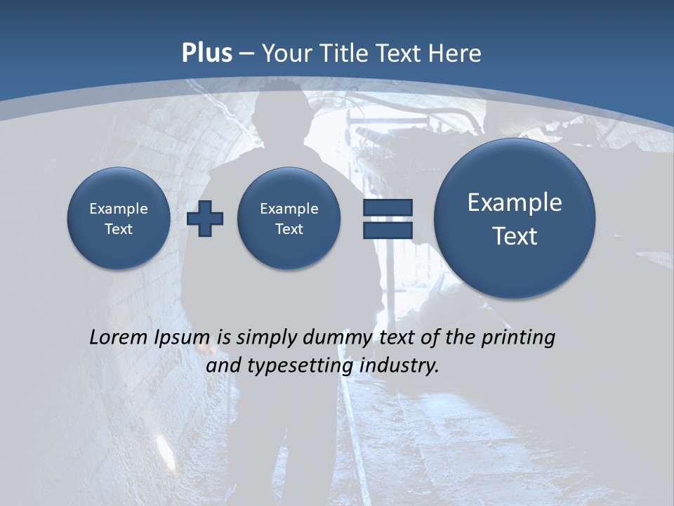 People Mine Dark PowerPoint Template