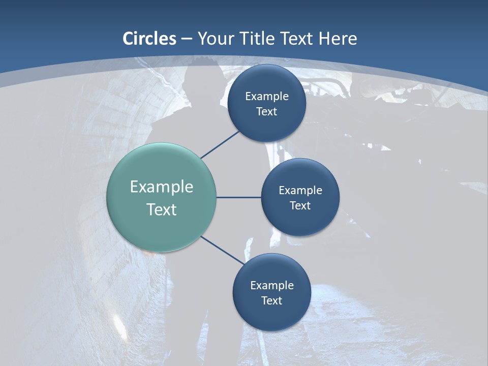 People Mine Dark PowerPoint Template