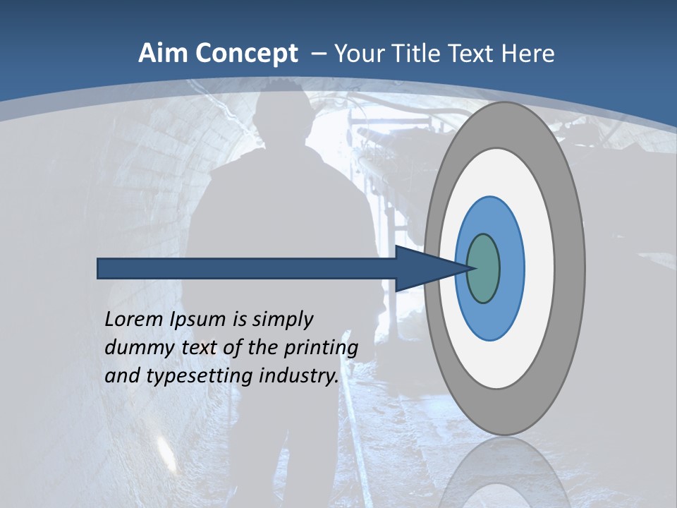 People Mine Dark PowerPoint Template