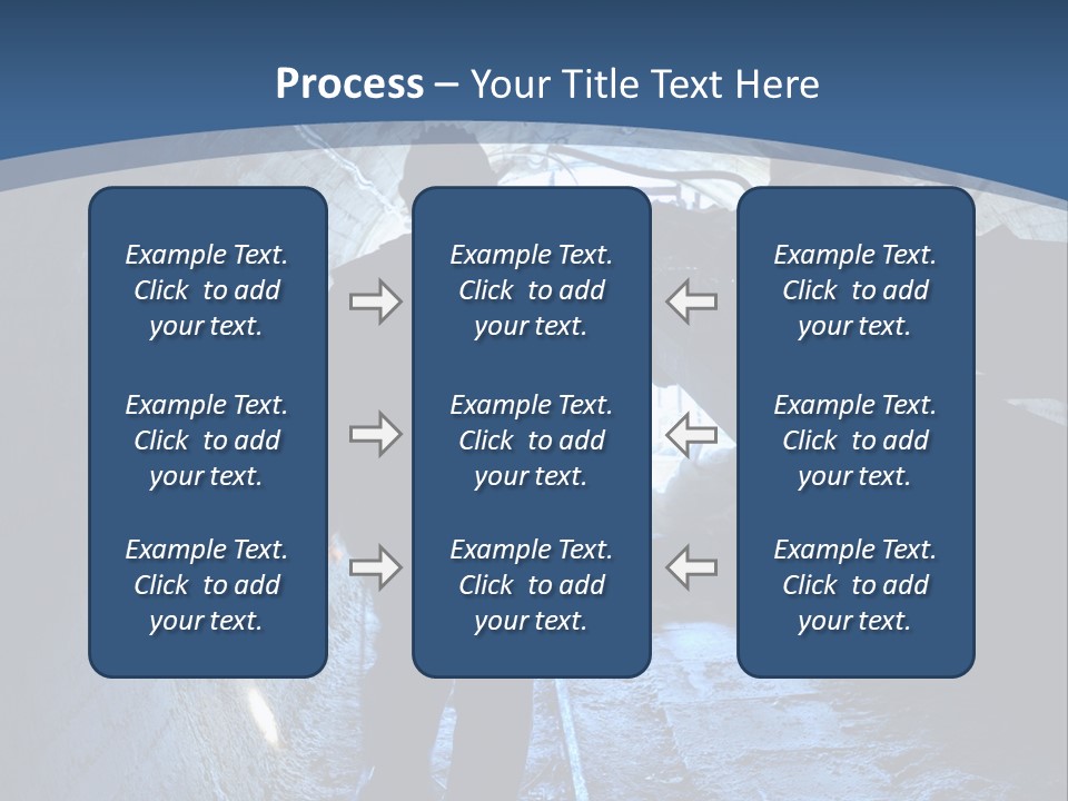 People Mine Dark PowerPoint Template